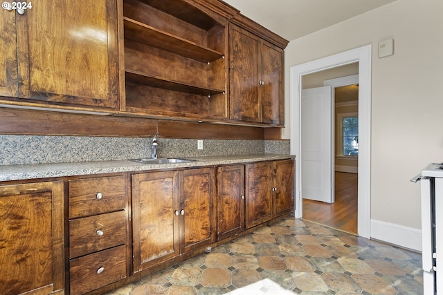 kitchen featuring sink