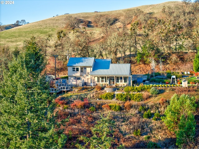 14115 N Bank Rd, Roseburg, OR 97470 - view from above of property featuring a mountain backdrop