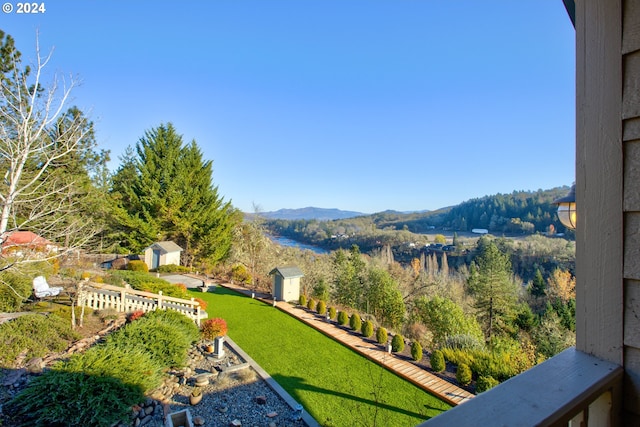 14115 N Bank Rd, Roseburg, OR 97470 - view of green lawn with a mountain view