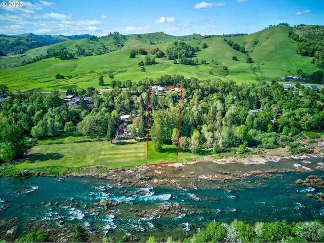 14115 N Bank Rd, Roseburg, OR 97470 - view of property location featuring property boundaries highlighted and mountains