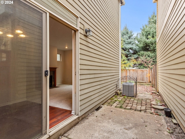 15771 SW Harvester Ln, Sherwood, OR 97140 - view of patio / terrace featuring fence and central AC
