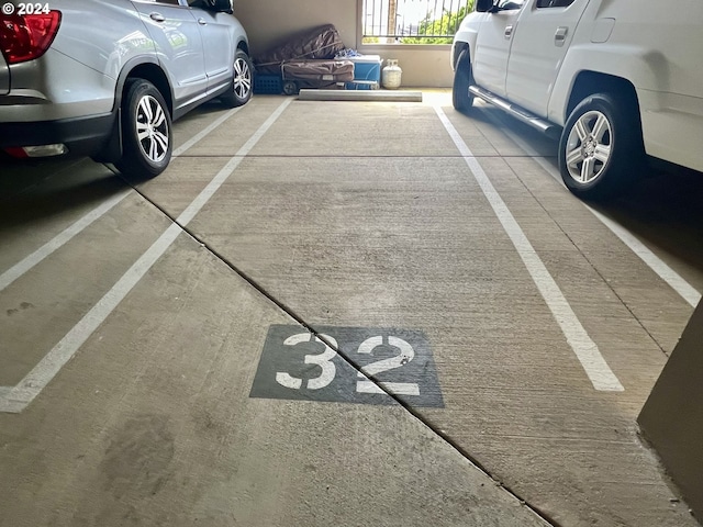 view of parking / parking lot