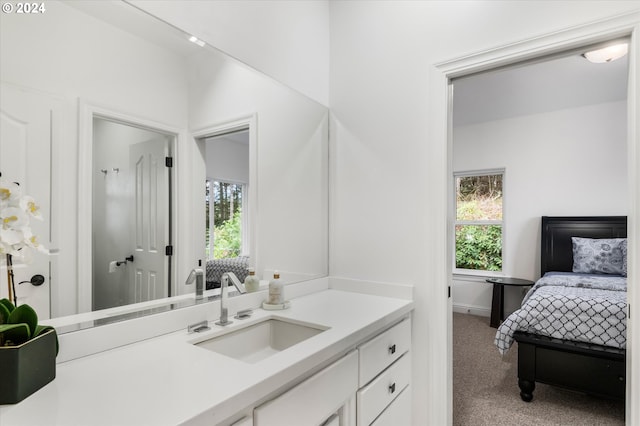 bathroom with vanity