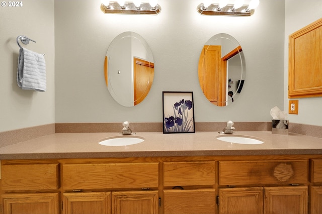 bathroom with vanity