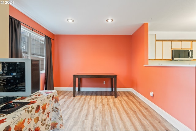 interior space with light wood-type flooring