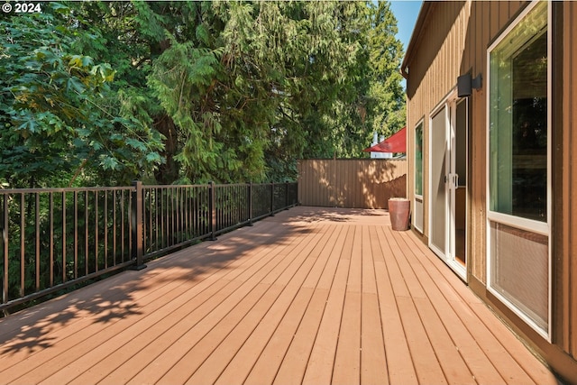 view of wooden terrace