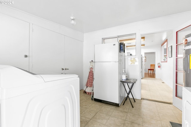 interior space featuring laundry area