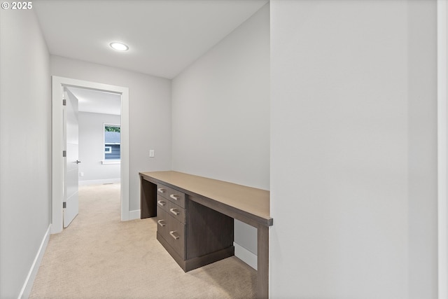 13560 SW Whitworth Ct, Beaverton, OR 97005 - unfurnished office featuring light colored carpet, baseboards, and recessed lighting