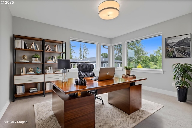 13560 SW Whitworth Ct, Beaverton, OR 97005 - office space featuring baseboards, healthy amount of natural light, and light carpet