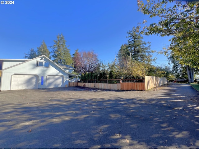 view of home's exterior featuring a garage