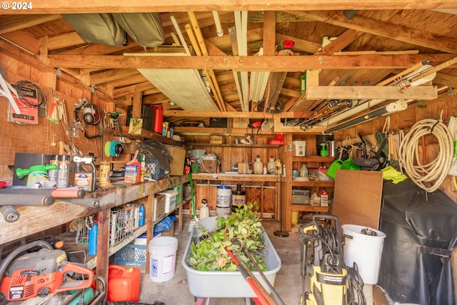 view of storage room