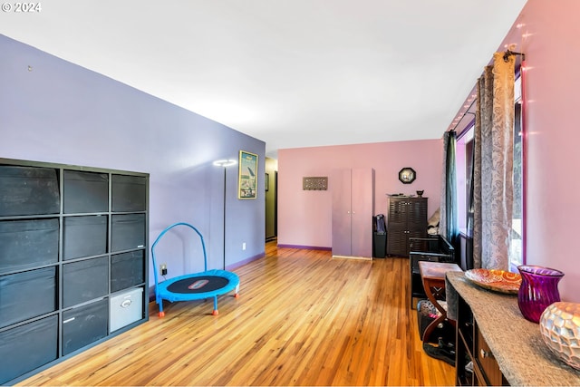 interior space featuring light hardwood / wood-style flooring