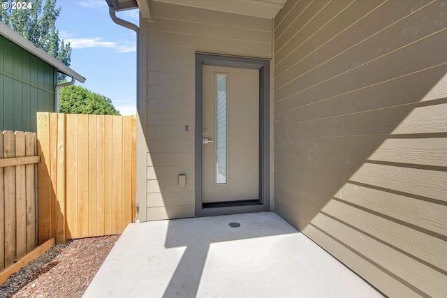 view of entrance to property