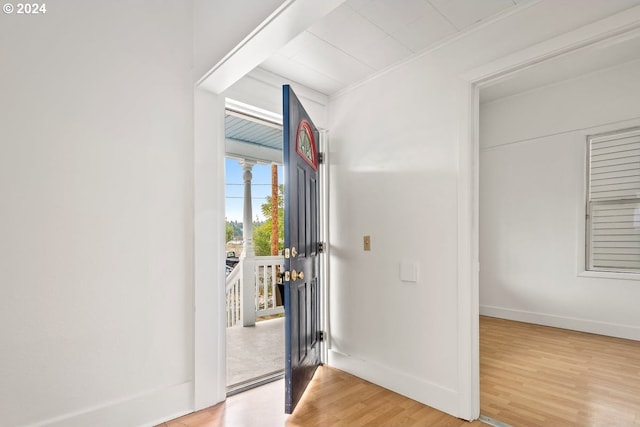 interior space featuring light hardwood / wood-style flooring