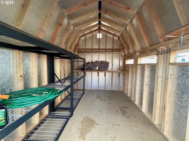 view of storage room