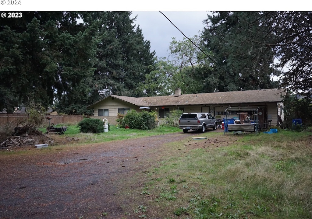 view of ranch-style home