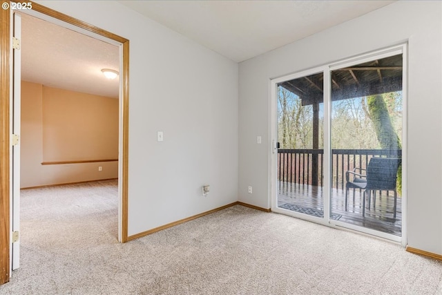 empty room with carpet floors