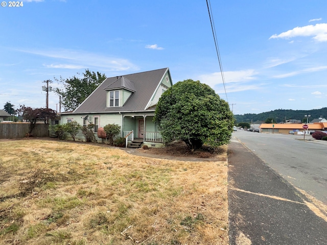 view of home's exterior featuring a yard