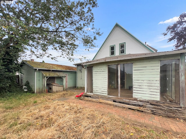 view of back of property