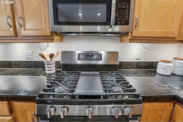 kitchen with appliances with stainless steel finishes