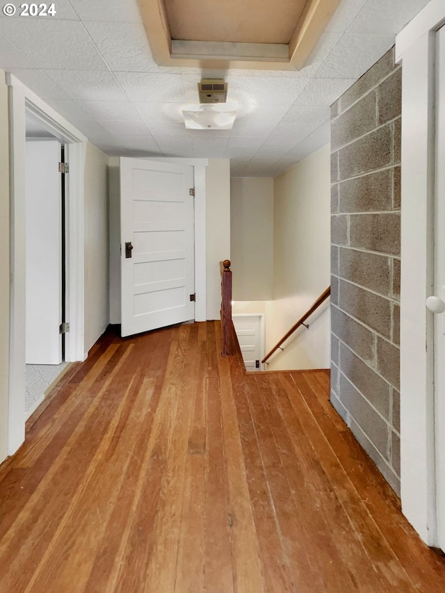 interior space with wood-type flooring