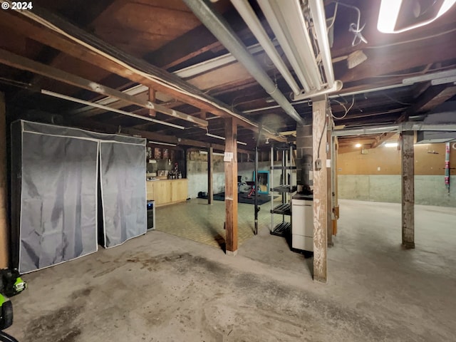 view of basement