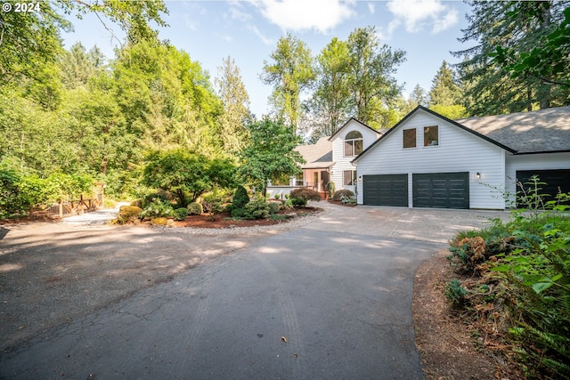 view of front of house featuring a garage