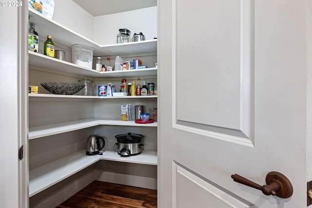 view of pantry