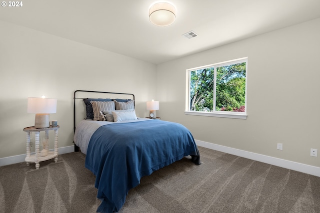 bedroom with carpet floors