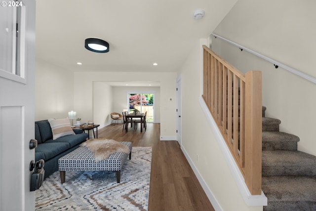 interior space featuring hardwood / wood-style flooring