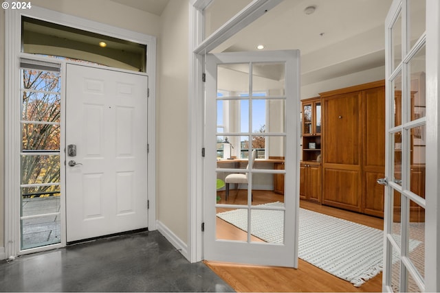 entryway with french doors