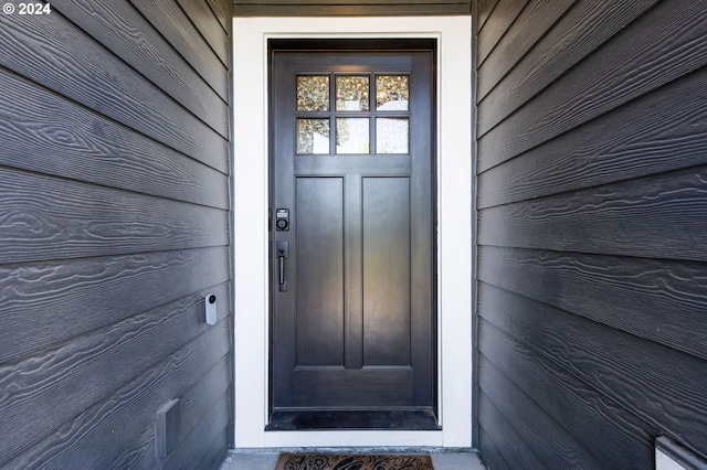 view of entrance to property