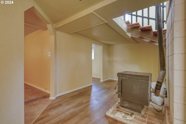 interior space featuring plenty of natural light and light hardwood / wood-style floors