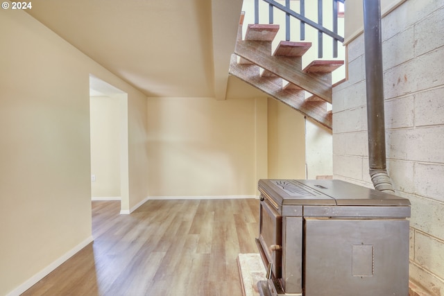 interior space featuring light hardwood / wood-style flooring