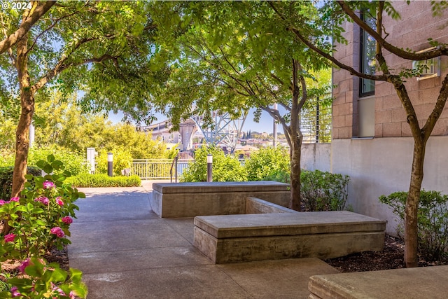 view of home's community with a patio