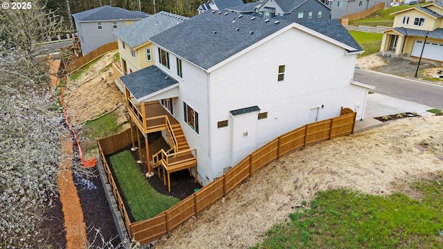 exterior space with a residential view