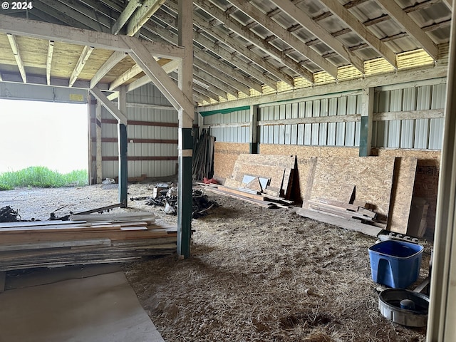 view of horse barn