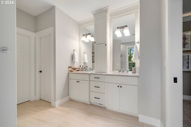 bathroom featuring vanity