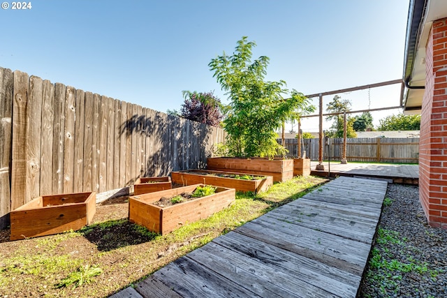 view of wooden terrace