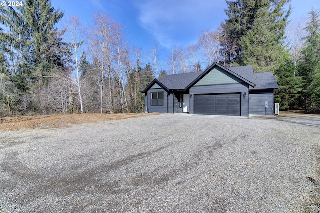 view of front of house featuring a garage