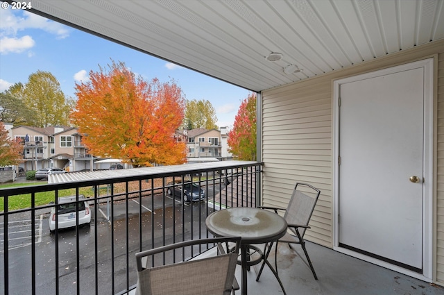 view of balcony