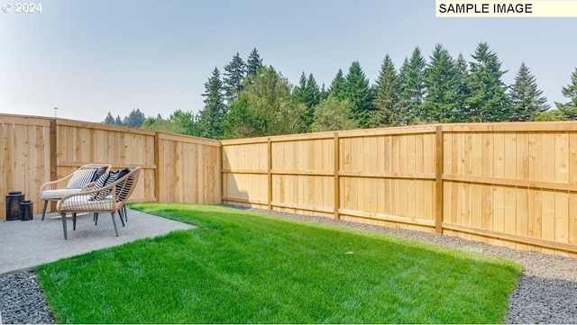 view of yard with a patio