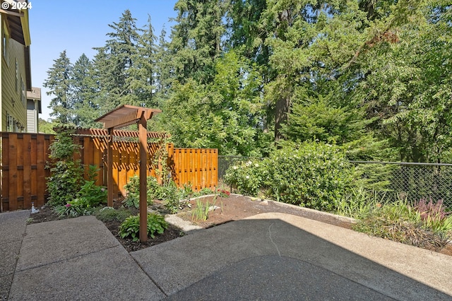 view of patio / terrace featuring a fenced backyard