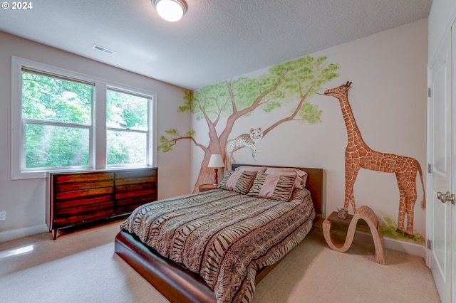 bedroom with carpet floors