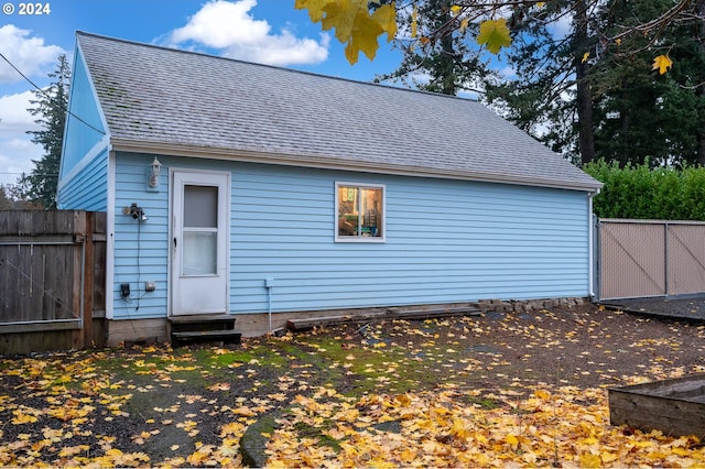 view of back of property