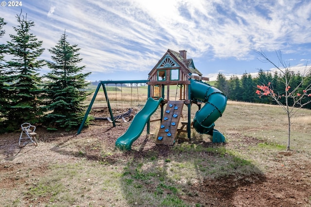 view of jungle gym