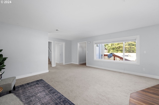 view of carpeted empty room