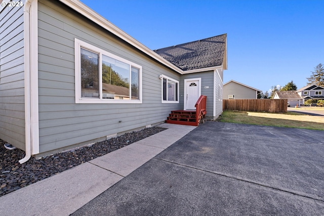 view of front of home