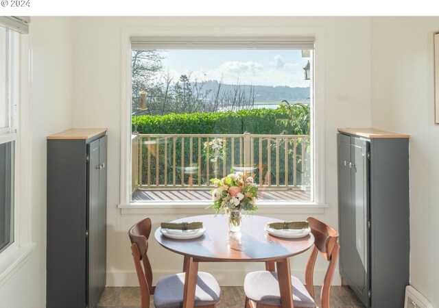 view of dining space