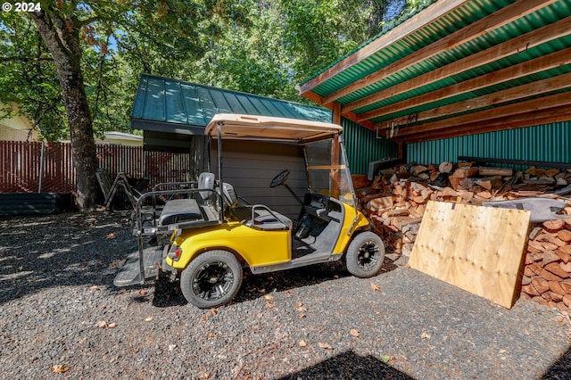 exterior space with metal roof and a standing seam roof